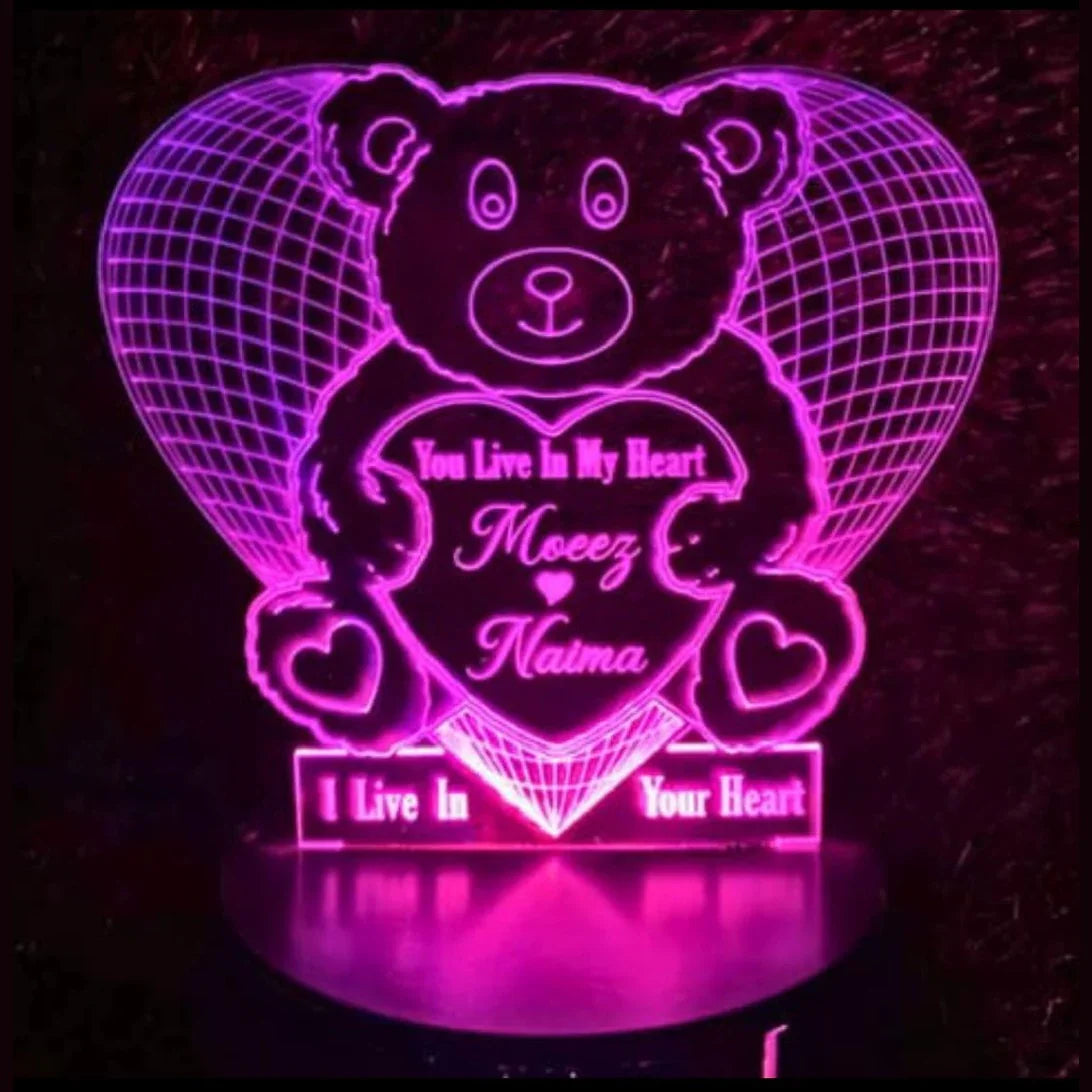 Panda 3d Customized illusion Lamp